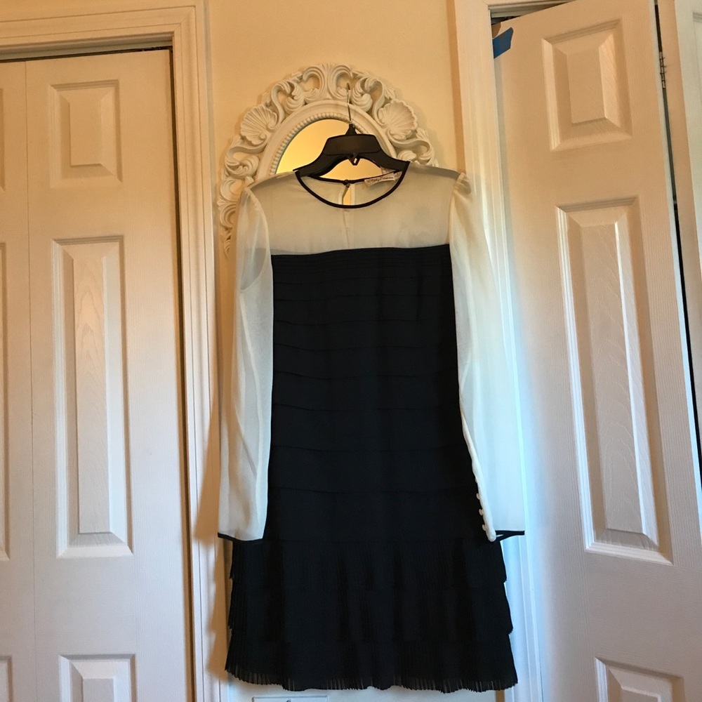 Blouse ruffled dress
