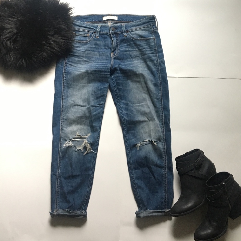Abercrombie and Fitch boyfriend fit jeans