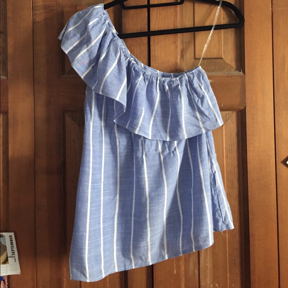 Bar III one shoulder top