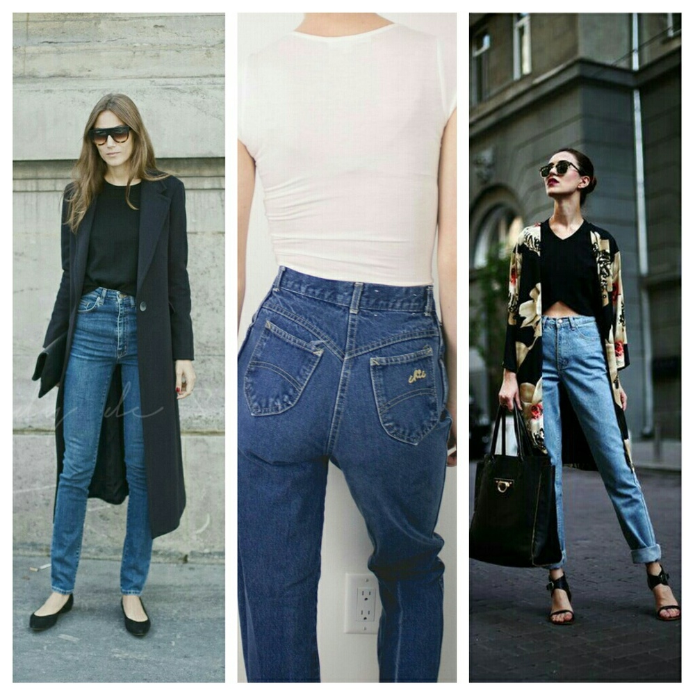 Vintage Chic Brand Jeans High Waisted Mom Jeans