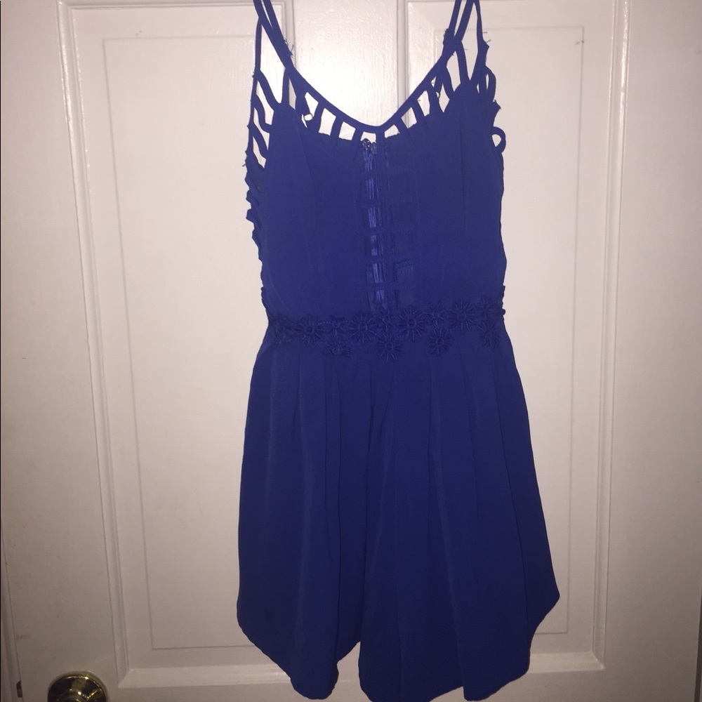 Cut out floral romper