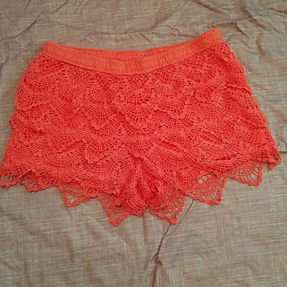 Lace layer shorts