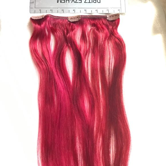 Remy 100% human red hair extensions Design Lengths - Picture 5 of 8
