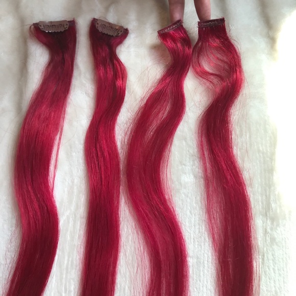 Remy 100% human red hair extensions Design Lengths - Picture 6 of 8