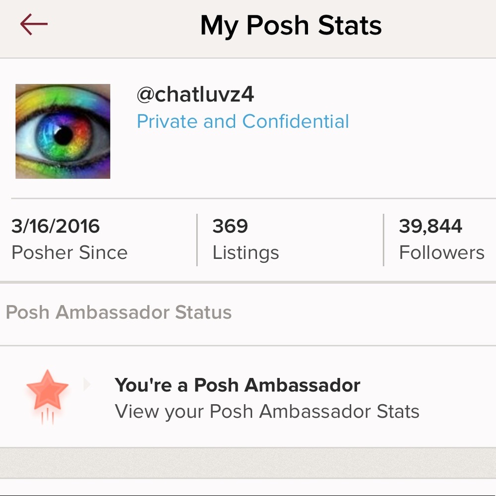 🎉🎉🎉🎉🎉POSH AMBASSADOR🎉🎉🎉🎉🎉