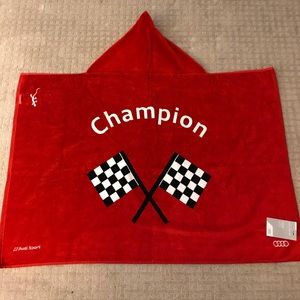 Audi  hooded baby bath/beach towel.