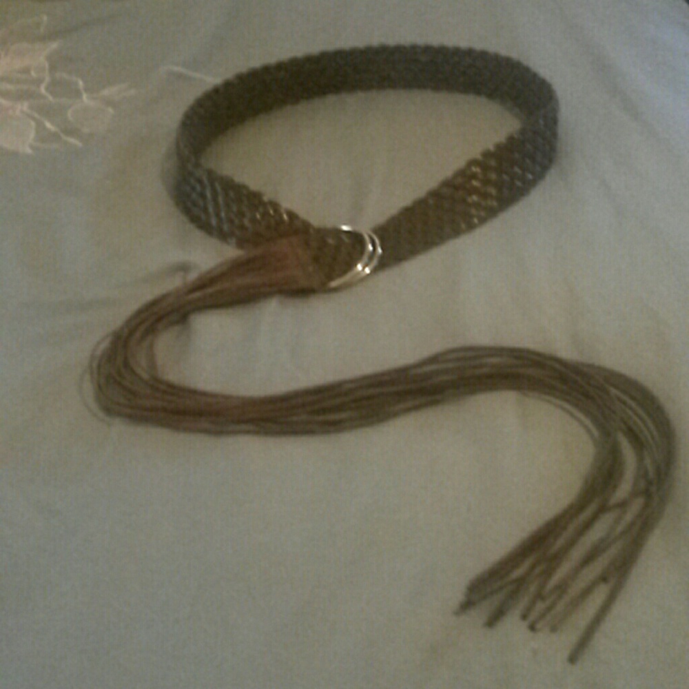 Express Weave Belt with Fringe