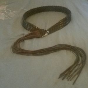 Express Weave Belt with Fringe