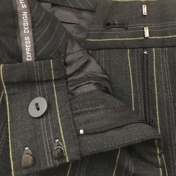 Gray and Green Express Design Studio Editor Capris - Picture 4 of 6