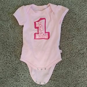 Nwot one year birthday onsie