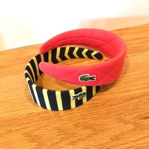 Lacoste head bands
