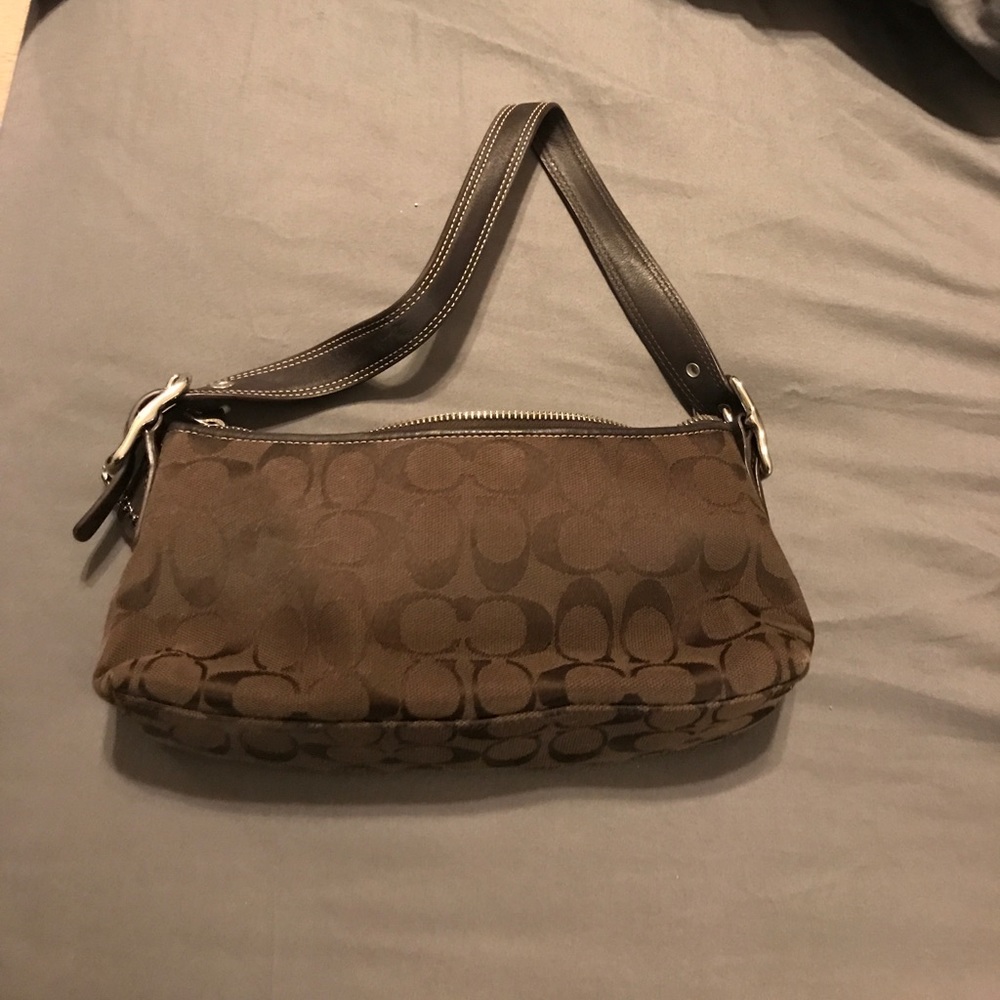 Brown Coach Shoulder Bag