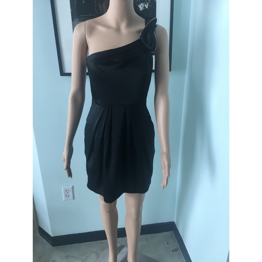 SOLD BCBG one-shoulder dress with embellishment