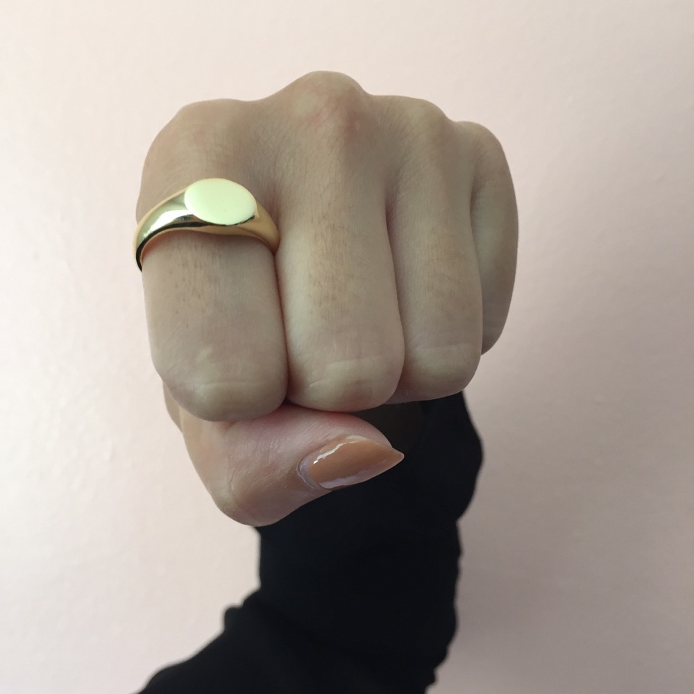 ๐HP๐ Vintage Gold Plated Signet Ring - Picture 1 of 4