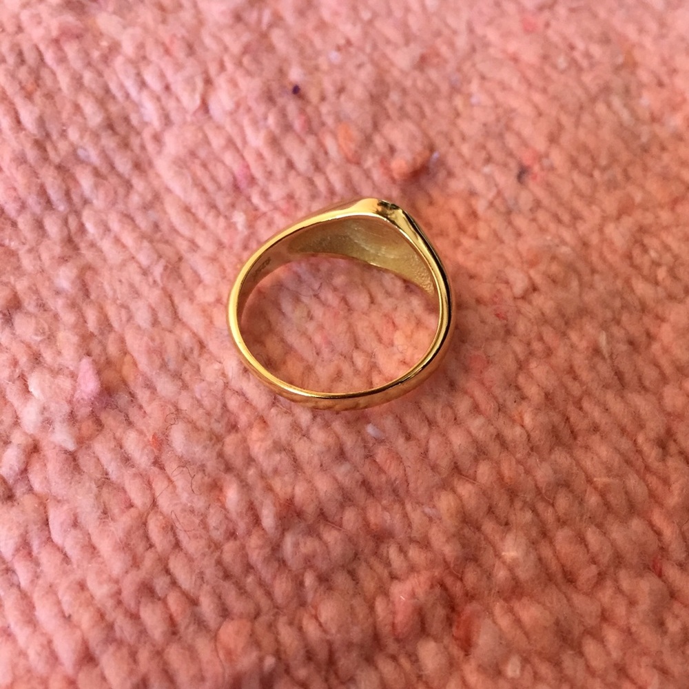 ๐HP๐ Vintage Gold Plated Signet Ring - Picture 4 of 4