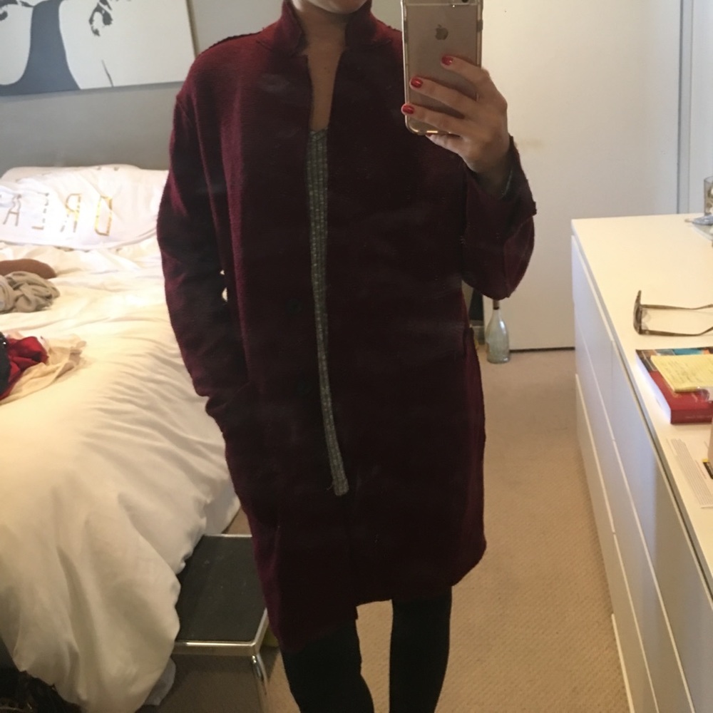 Burgundy Coat