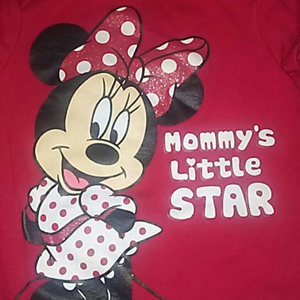 Red Minnie mouse onesie
