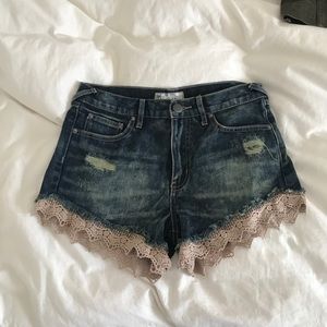 Free people jean shorts