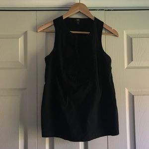 Black racer back top