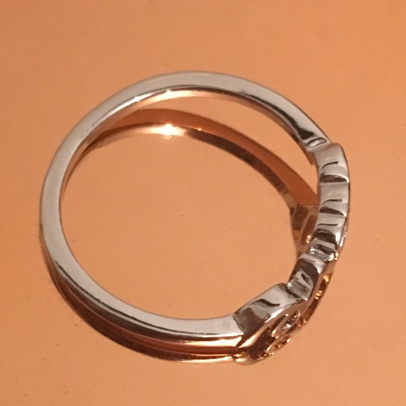 LAST🚨 18k White Gold Plated Love Pinky / Toe Ring - Picture 7 of 8