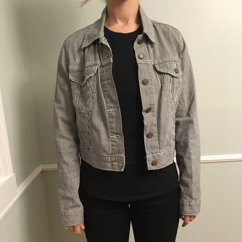 Levi’s striped denim jacket