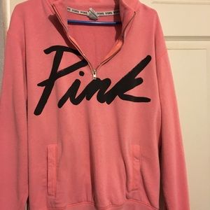 Pink zip up