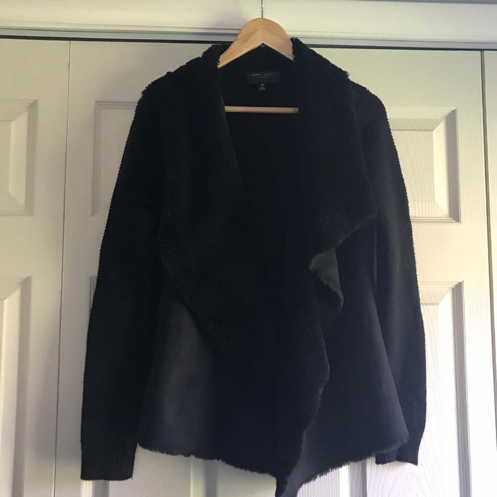 Faux fur/sweater jacket