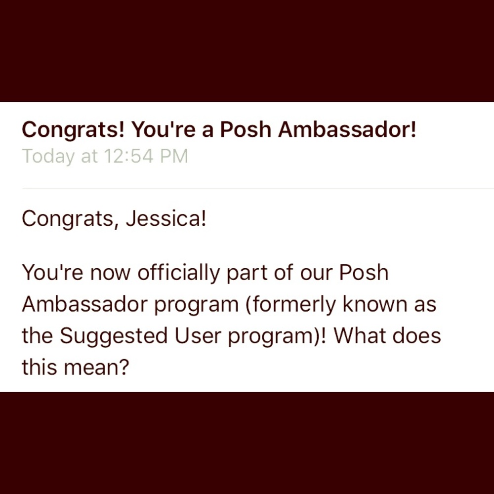 I am a Posh Ambassador!