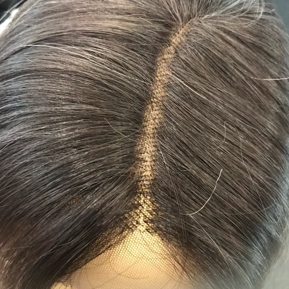 Ash blonde Rare color Swisslace Wig Silky ombré - Picture 3 of 8