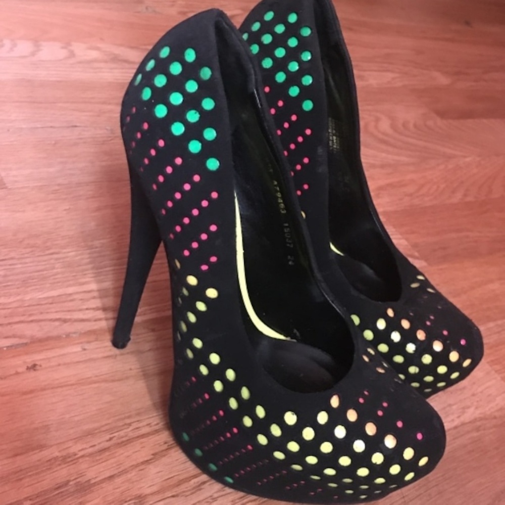 Multicolor Platform Stiletto { Make Me An Offer}