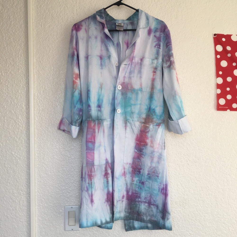 Tie Dye Lab Coat