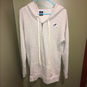 Zip-up hooded sweatshirt