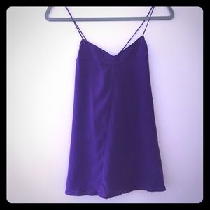 Madewell Purple Satin Top