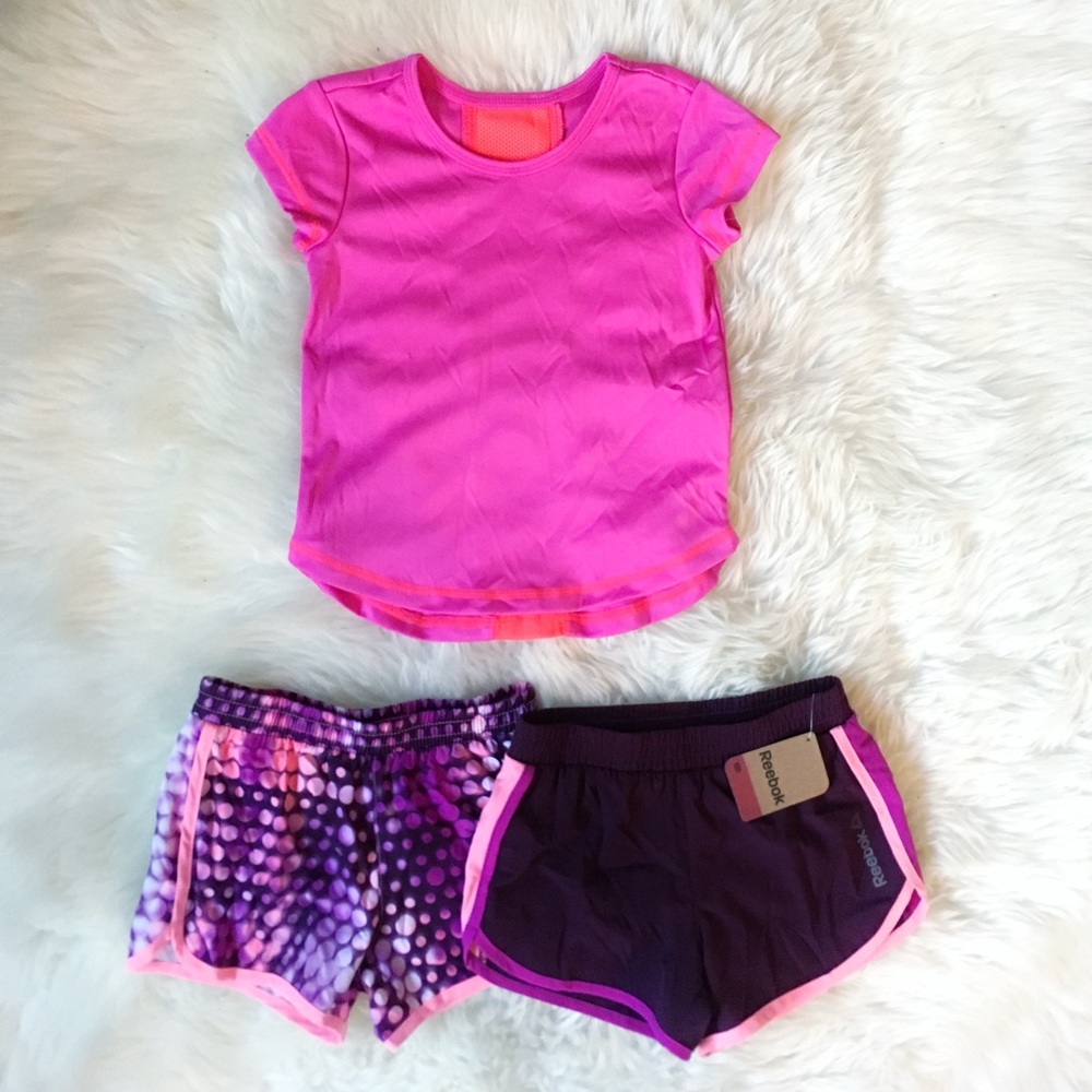 Girl's Reebok Active Shorts & Top Set