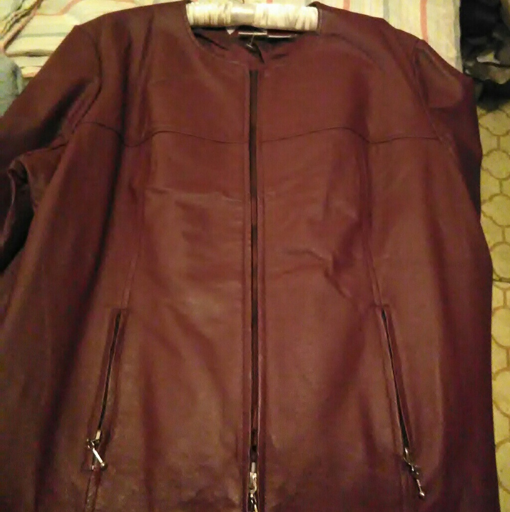 Womens light leather jacket