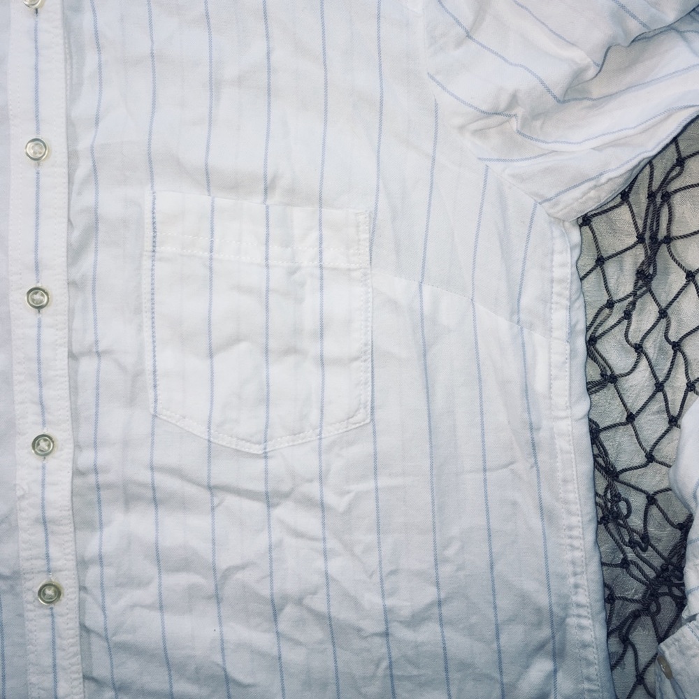 pinstripe button down - Picture 3 of 8