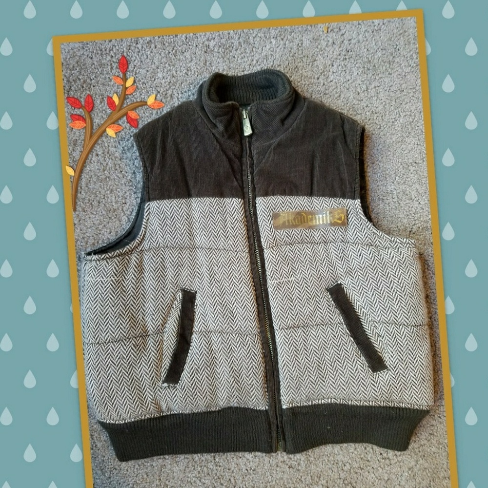 Akademiks brown outer vest