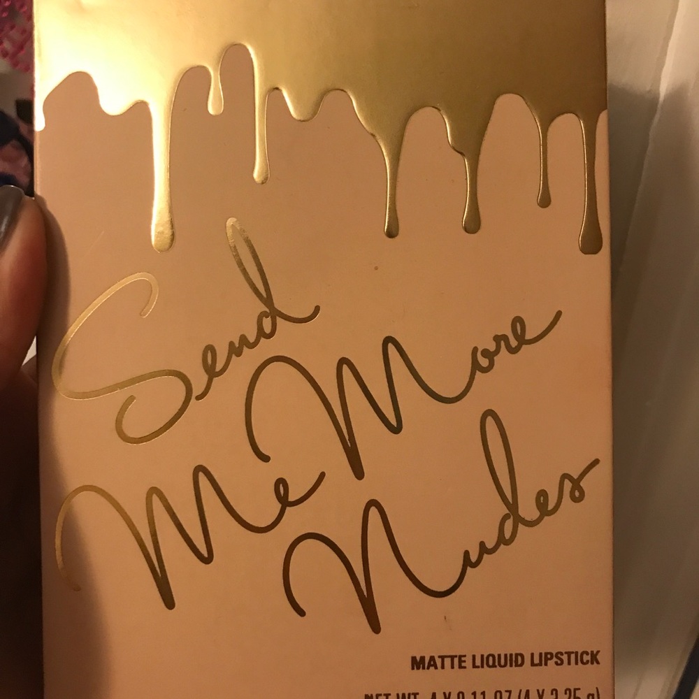 Kylie cosmetics "send me more nudes" lipstick
