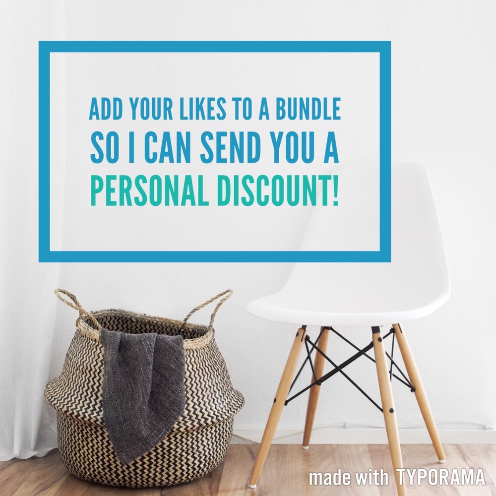 Personal discount for bundles 😍