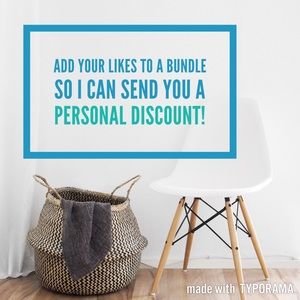 Personal discount for bundles 😍
