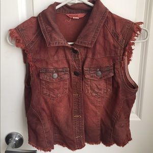 Jean jacket vest