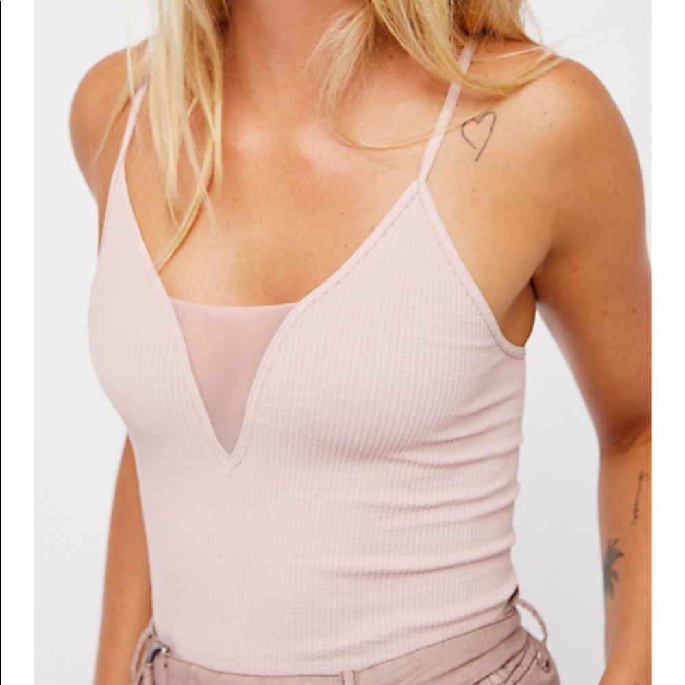 Mauve pink free people tank