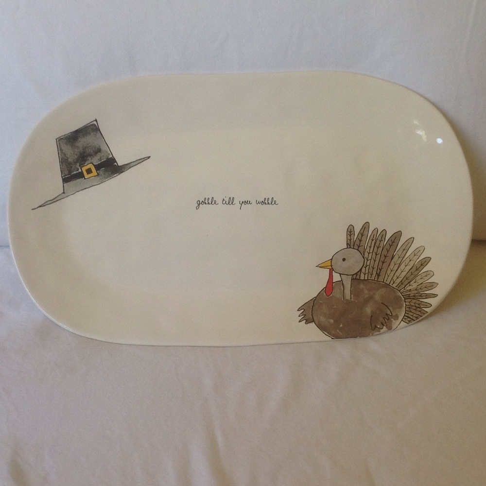 New Rae Dunn Thanksgiving Turkey Platter