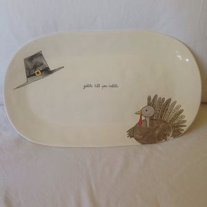 New Rae Dunn Thanksgiving Turkey Platter
