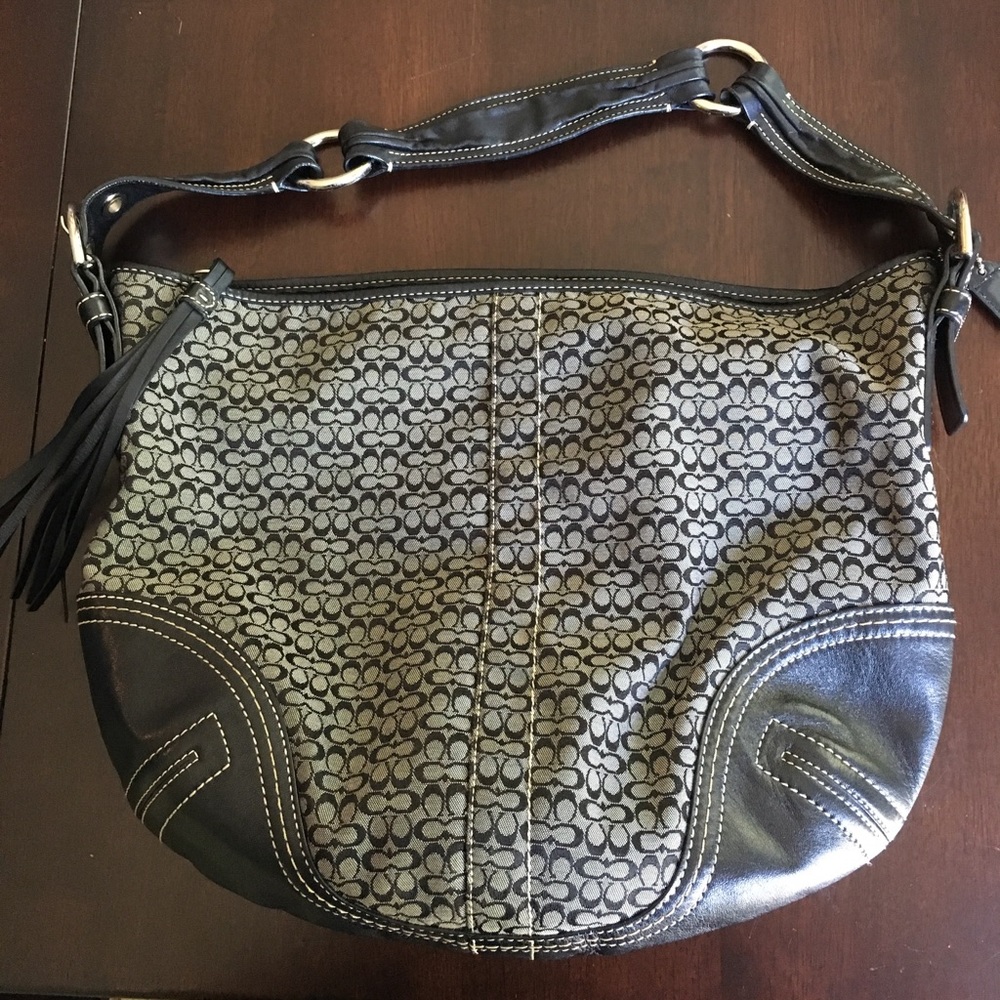 Coach signature handbag