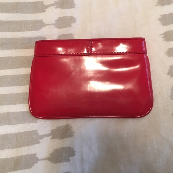 Red Leather Card Holder - Picture 2 of 5