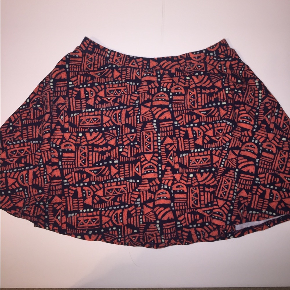 Tribal print Skater Skirt