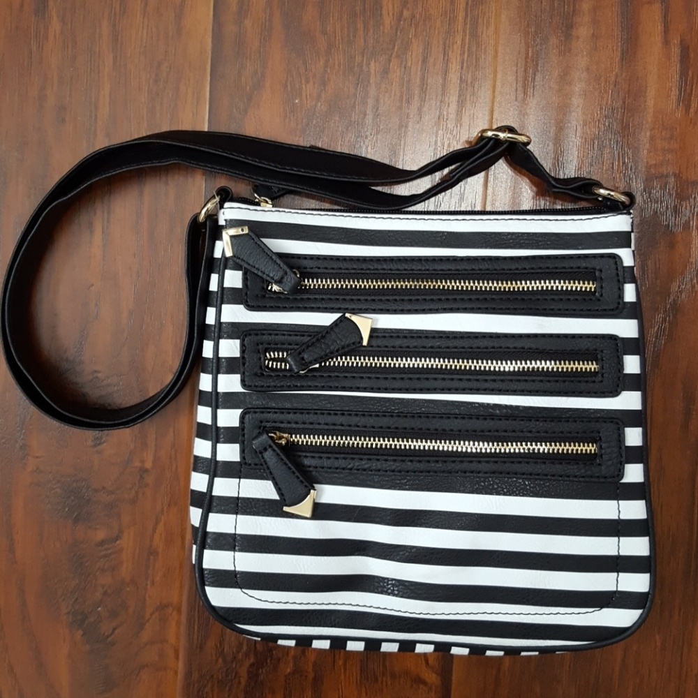 Striped purse