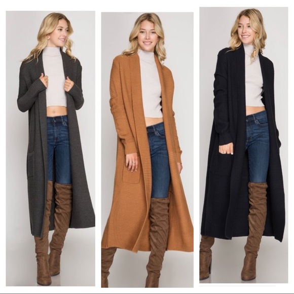 BOGO✨✨1️⃣LEFT 🆕Camel Ribbed Duster - Picture 2 of 5