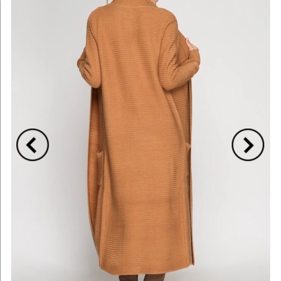 BOGO✨✨1️⃣LEFT 🆕Camel Ribbed Duster - Picture 5 of 5